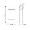 Уличный светодиодный светильник Arlight LGD-Path-Frame-Rotary-H300-6W Warm3000 020344(1) фото 6