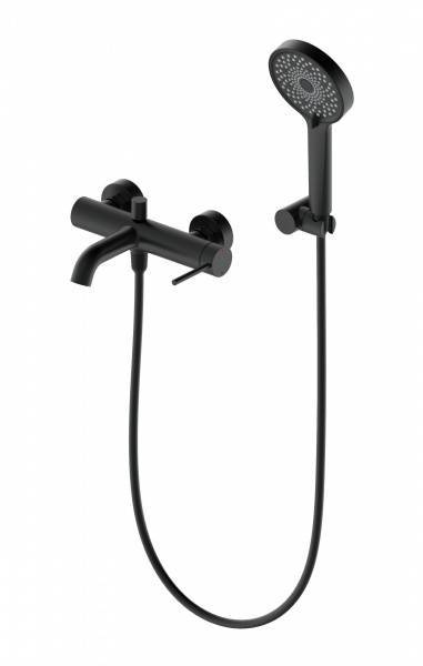 Смеситель для ванны Wonzon & Woghand WW-88639017-MB с душем, черный матовый