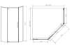 Душевой уголок Vincea Slim-N VSP-4SN900CLGM профиль вороненая сталь, стекло прозрачное, 90x90x195 фото 4