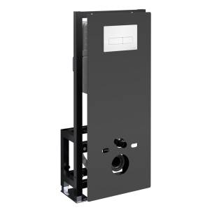 Система инсталляции для унитазов Wasserkraft Glan 66TLT.010.ME.BL.WH03 клавиша белый