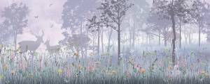 Фреска Ortograf Flora 31268 Violet forest Филиграна со стразами FM-F/S