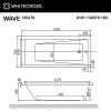 Акриловая ванна WHITECROSS Wave 0101.130070.100 130x70, с каркасом фото 4