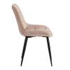 Стул Tetchair Abruzzo ( mod. 8060 ) 20436 бежевый (HLR 8)/черный 4шт. фото 2