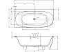 Акриловая ванна Riho Bathtubs B097001005 Omega corner R 170x80 white фото 3