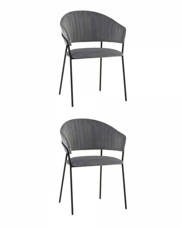 Стул Stool Group Бруно AV 433-H15-9005 X2 Серый 2 шт.