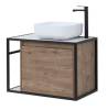 Тумба под раковину Aquanet Nova Lite Loft 75 R 261657 дуб рустикальный фото 6