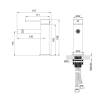 Смеситель для биде Wonzon & Woghand Stick WW-88339017-BN брашированный никель фото 3