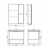 Тумба с раковиной Comforty Франкфурт-60 00-00004332 бетон светлый фото 24