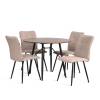 Стул Tetchair Bari 24643 бежевый, черный фото 10