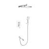 Душевая система Rose R1535F белая, хром, встраиваемая