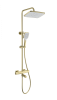 Душевая стойка Wonzon & Woghand WW-B3016-T1-BG с термостатом, золото