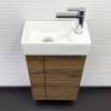 Тумба с раковиной Comforty Асти-40 00-00015420 подвесная, дуб темно-коричневый фото 5