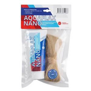 Паста Сантехмастер для льна Aquaflax nano, тюбик 270 гр. + 40 гр. европейского льна