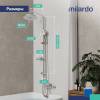 Душевая стойка Milardo Ideal Spa ILSSB3FM76 хром фото 4