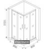 Душевой уголок Good Door Infinity CR-90-C-CH 90x90 фото 4