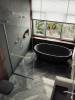 Душевая перегородка MaybahGlass MGD-731-5у 79x195, стекло сатин 8 мм, профиль хром матовый фото 3