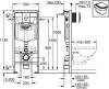 Комплект  Система инсталляции для унитазов Grohe Rapid SL 38750001 4 в 1 с кнопкой смыва + Унитаз подвесной Villeroy&Boch O.Novo 5660 H101 alpin фото 5