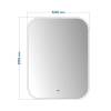 Зеркало Watersense Rita W00930 LED подсветка, сенсор на взмах, 60x80 фото 3