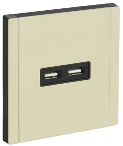 Розетка USB type A+A IEK Forte&Piano FP-U21-D31-M-K41 серый сланец