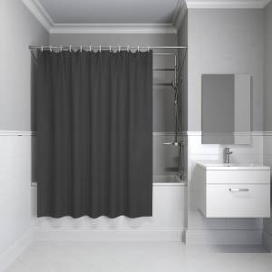 Штора для ванной Iddis Promo P03PE18i11 PE, 200x180, темно-серый