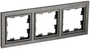 Рамка 3-постовая IEK Brite BR-M32-K45 темная бронза