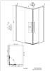 Душевой уголок Grossman Galaxy 300.K33.01.70R10L.10.02 профиль хром, стекло шиншилла, 70x100x195 фото 11
