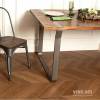 LVT Ламинат Vinilam Parquet Chevron Glue 2.5/42 4V I1651102 Шеврон Плезир 690x115