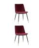 Набор из 2 стульев Stool Group Мелисса FDC8028 RED FUT-66 X2 бордовый