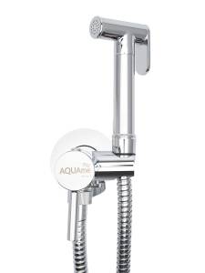 Готовый комплект гигиенического душа AQUAme AQM 6020CR Minimal  (скрытый монтаж, латунная лейка)