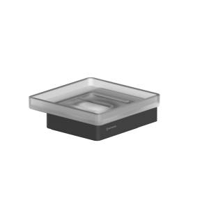 Мыльница WHITECROSS Cubo CU2420BL подвесная, черный матовый