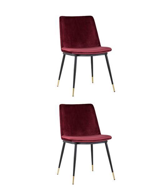 Набор из 2 стульев Stool Group Мелисса FDC8028 RED FUT-66 X2 бордовый
