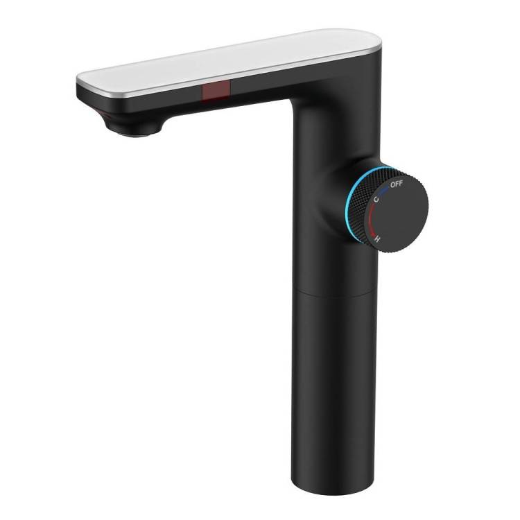 Смеситель для раковины Berges Wasserhaus Morans 76004 сенсорный, высокий, черный матовый