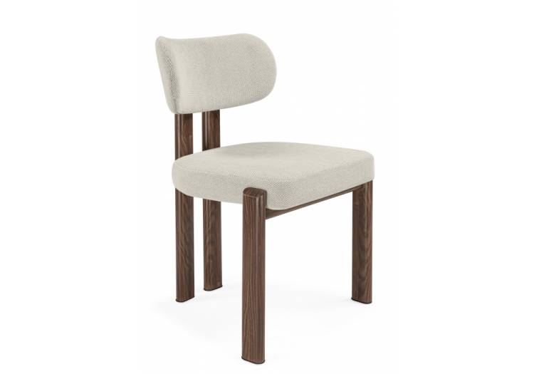 Стул на металлокаркасе Woodville Bandi 15942 Бежевый / орех