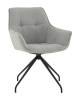 Кресло Stool Group Кимберли AV 344 W990/K08-K20PM-9005 серый, рогожка, замша, вращающееся