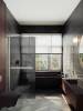 Душевая перегородка MaybahGlass MGD-730-5ш 79x195, стекло графит матовый 8 мм, профиль хром матовый фото 2
