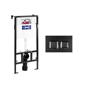 Система инсталляции для унитазов Bettoserb Sava Fix Slim SET40006471 клавиша черный матовый