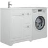 Тумба с раковиной Corozo Леон 70 Z2 под стиральную машину, напольная, левая, белый фото 2