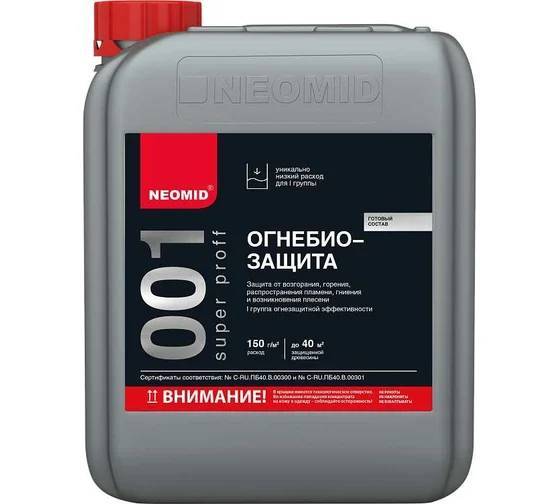 Огнебиозащита Neomid 001 Superproff бесцветная 6 кг