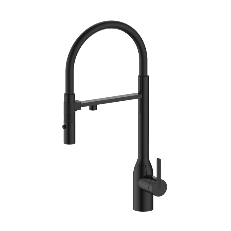 Смеситель для кухни Paulmark Magneto One Ma213188-AN с гибким изливом, антрацит