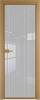 Межкомнатная дверь Profil Doors 1 AX цвет профиля Золото, стекло безопасное 6 мм страйп 800x2000