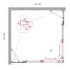 Душевой уголок BelBagno LUCE-A-22-100+25-C-Cr профиль хром, стекло прозрачное, 125x125x195 фото 2