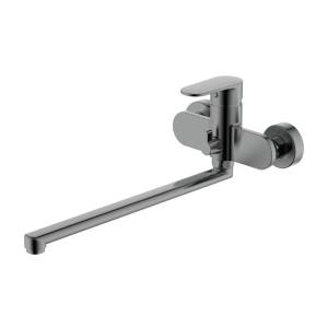 Смеситель для ванны Aquatek Ника AQ1842BGM оружейная сталь