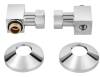 Комплект подключения Secado 4603777442958 3/4"х1/2", квадратный, хром