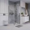 Душевой уголок Niagara Nova NG-64-10A-A100-34 профиль хром, стекло прозрачное, 100x100x195 фото 3