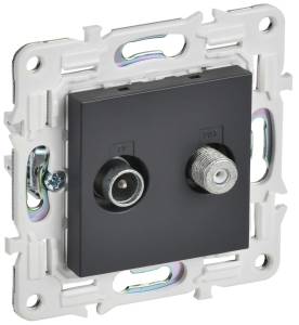 ТВ-розетка TV+SAT IEK Skandy SK-AF20-O-K48 титан