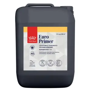 Грунтовка акрилатная Tikkivala Euro Primer 10 л