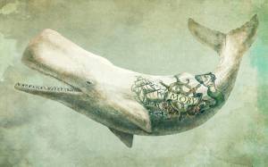 3D Фотообои Artegrafico «Сказочный кит» Det070 песок