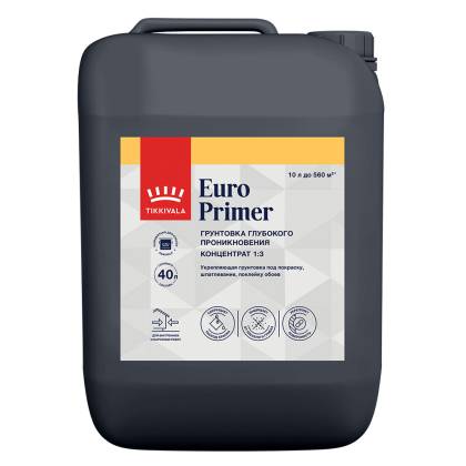 Грунтовка акрилатная Tikkivala Euro Primer 10 л
