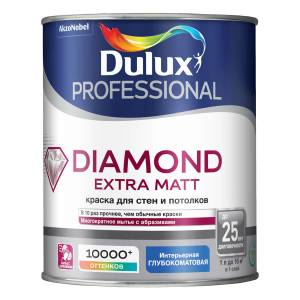 DULUX DIAMOND EXTRA MATT краска для стен и потолков, глубокоматовая, база BW (4,5л)