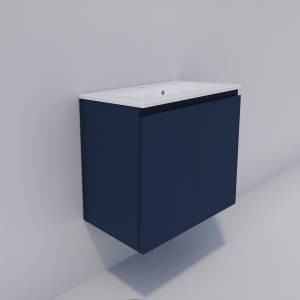 Тумба с раковиной La Fenice Vita Blu Grigio 50 синий матовый